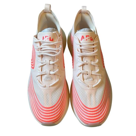 Athletic Propulsion Labs Steamline Crème/Magma/White Sneakers New Size 11 - Picture 3 of 11